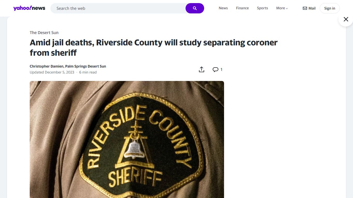 Amid jail deaths, Riverside County will study separating coroner from ...